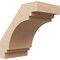 Ekena Millwork 5-inch W x 8-inch D x 8-inch H Pescadero Rough Cedar Woodgrain TimberThane Knee Brace, Primed BRCUR05X08X08PECRCPR - alternate 1